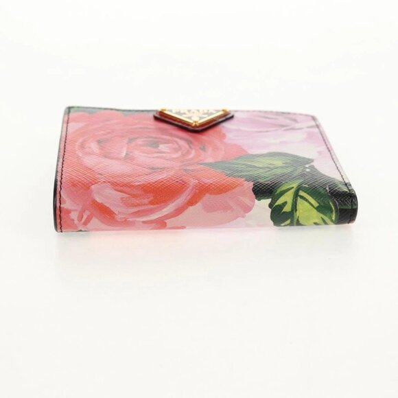 PRADA Bifold Wallet Leather Pink Auth 136570V - Picture 8 of 16